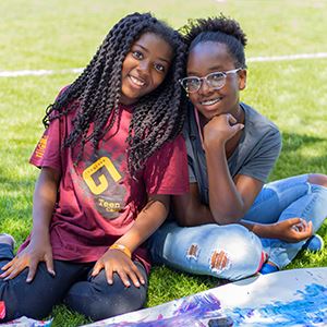 Teen girls at summer camp