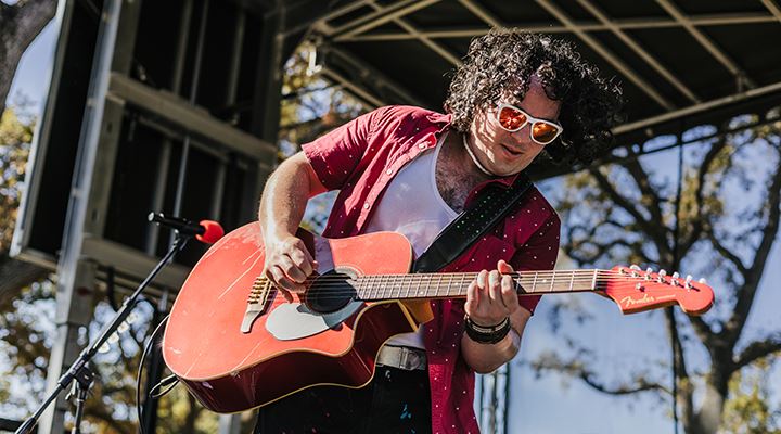 Guitar player on the Main stage