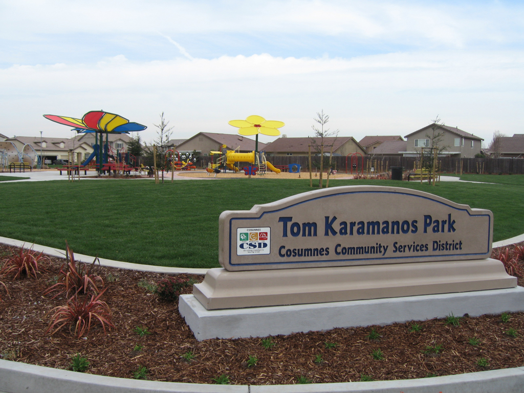 Karamanos Park Sign