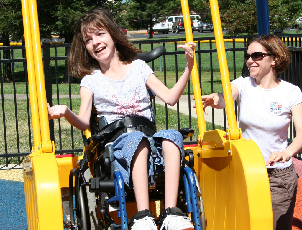 Child Playing on a Ride