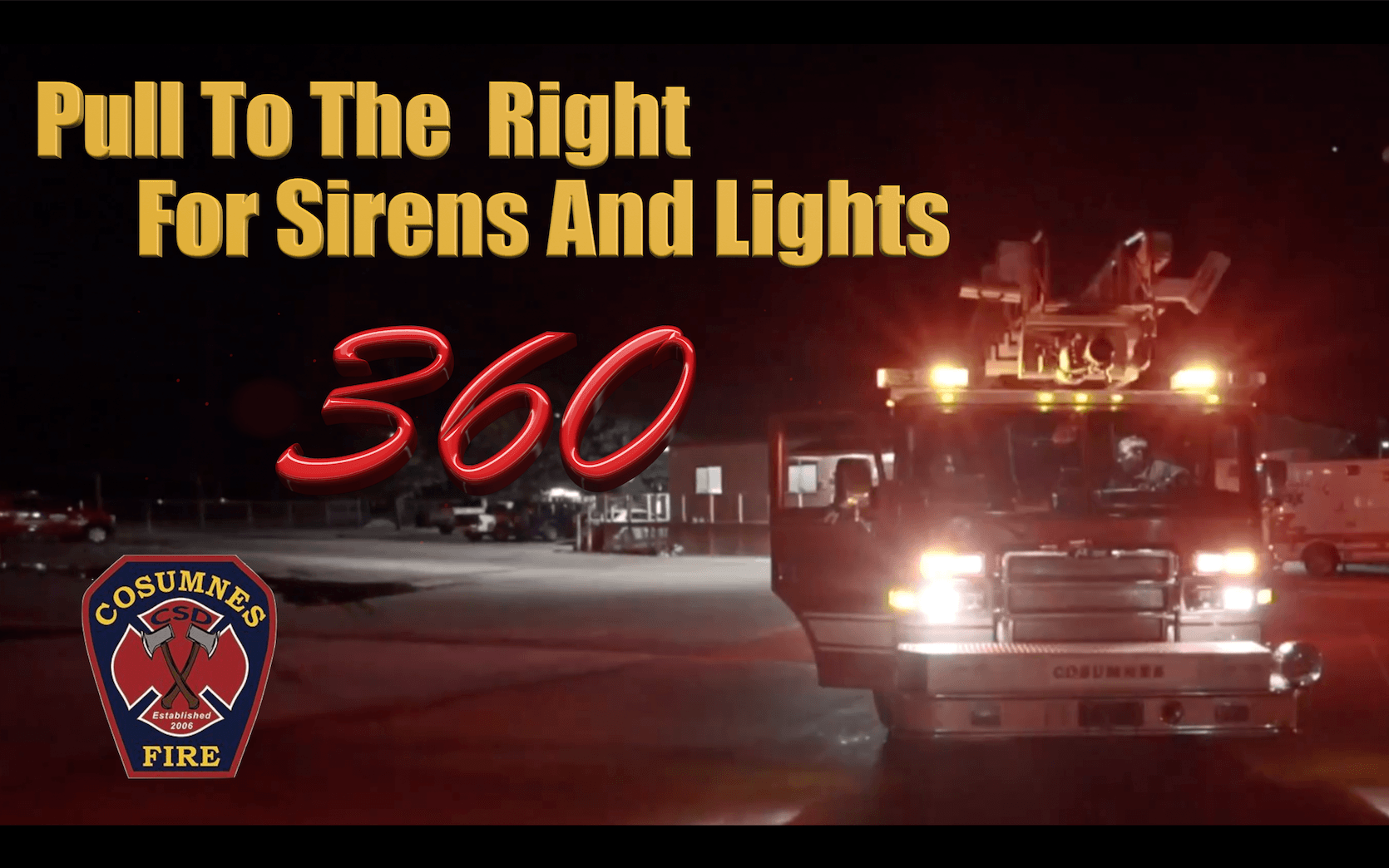 Pull To The Right For Sirens And Lights